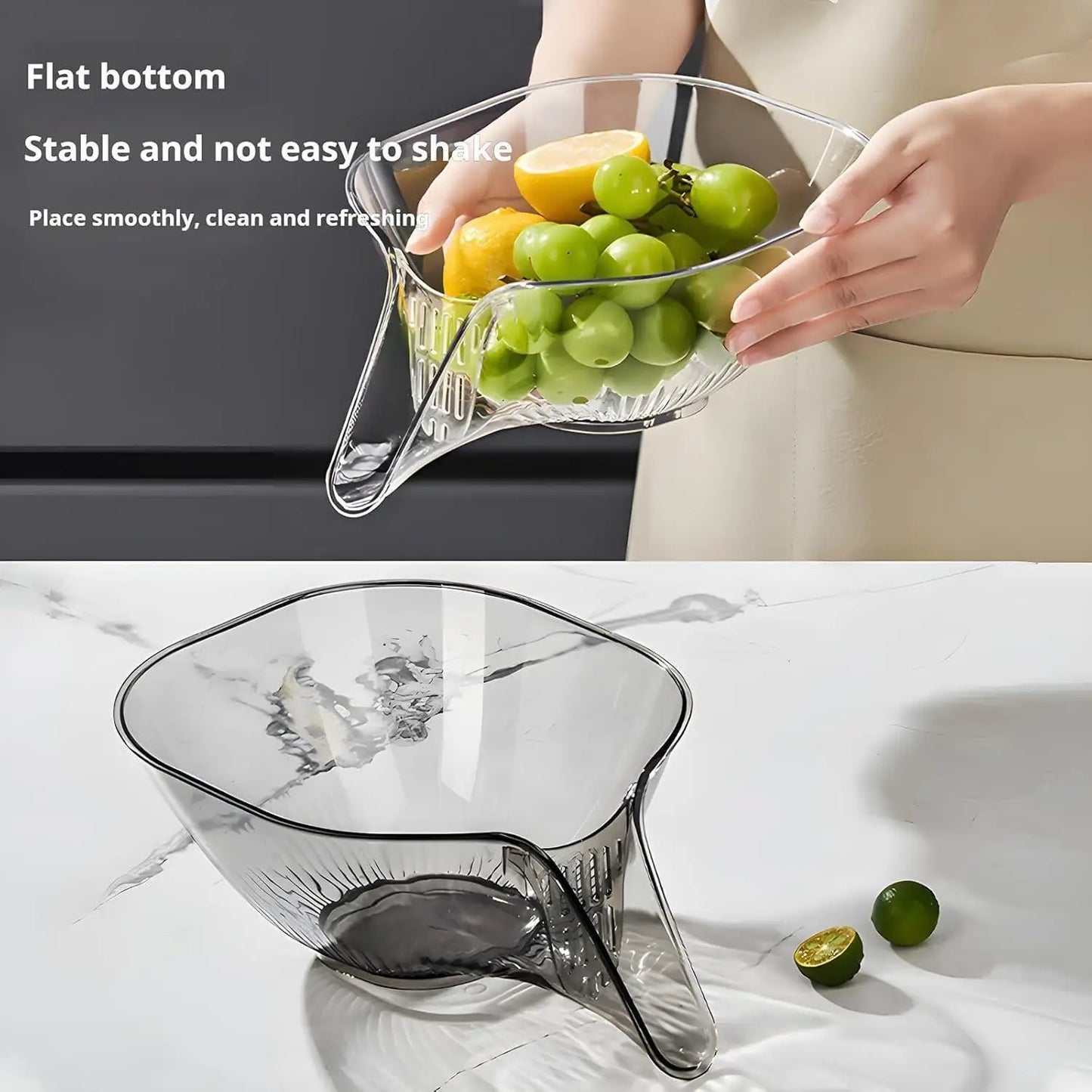 Drain Basket Funnel For Kitchen Sink (Pack Of 2)